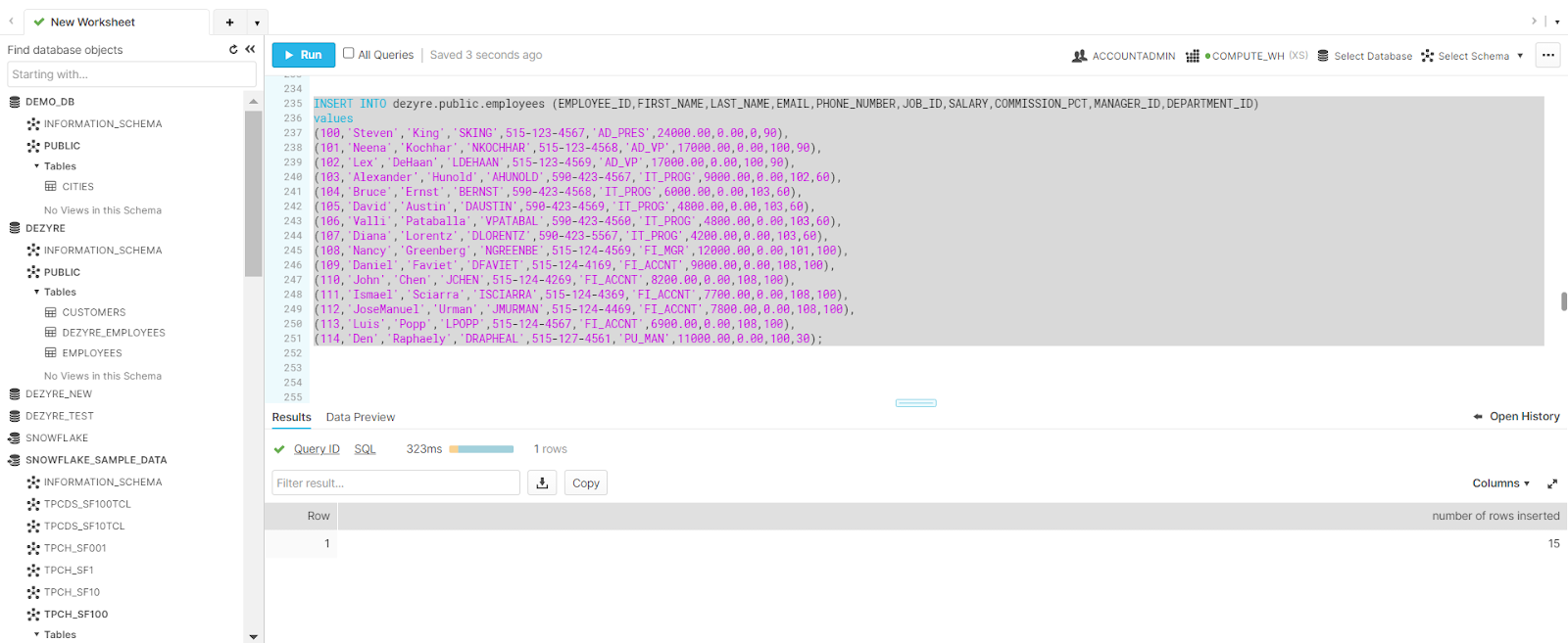 How To Rename The View Table In Snowflake